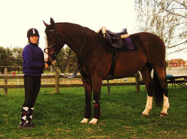 Jag & stumpan inför ridturen